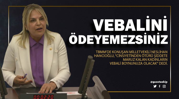 Hancıoğlu'ndan mecliste kanun teklifi konuşması