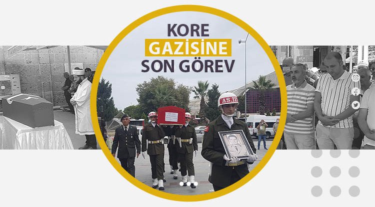 Samsun'da Kore Gazisi Burhanettin İşler'e son görev
