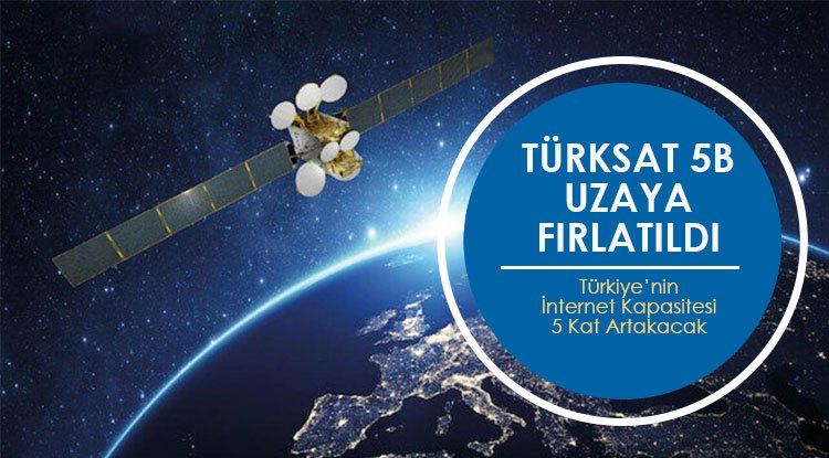 Türksat 5B uzaya fırlatıldı